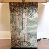 Luxurious Desk Lamp with ASIAN DECOR in lacquered wood