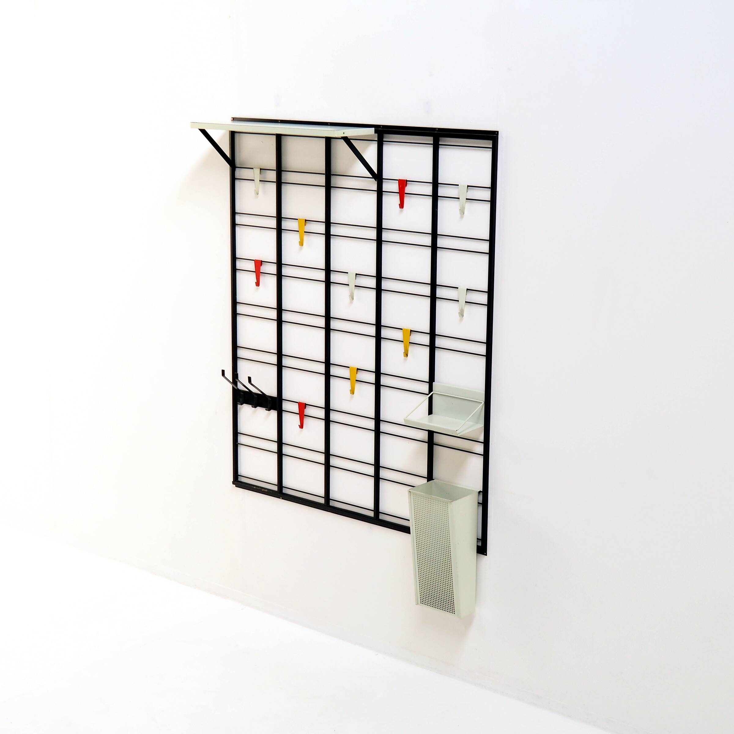 Porte-manteau XL par Tjerk Reijenga pour Pilastro, années 1950, Les Pays-Bas