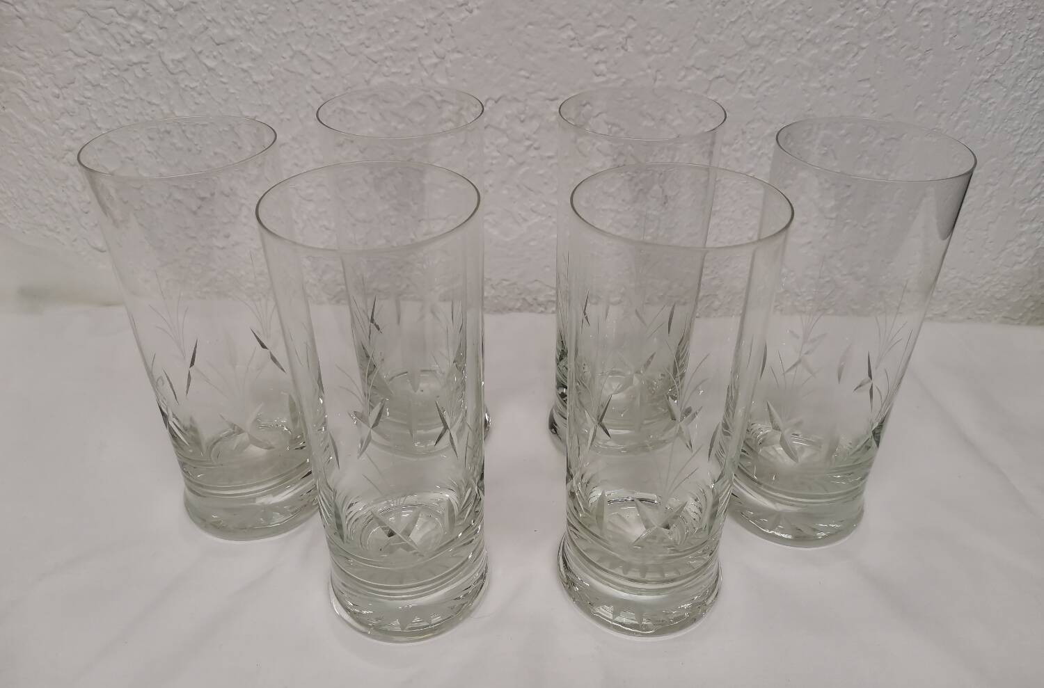 Large crystal glasses