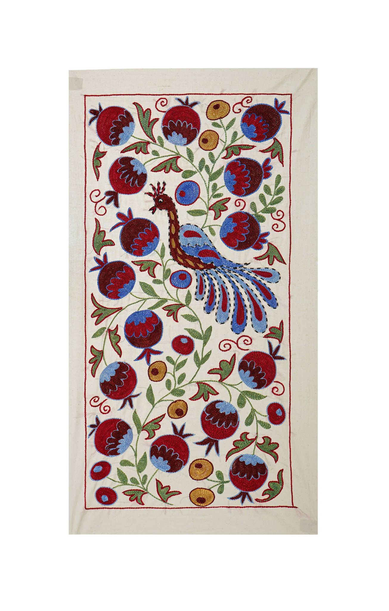 Tapis turc vintage noué à la main 50x92cm