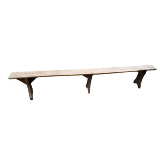 Old wooden farmhouse bench 2.90m