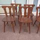 Lot 7 chaises de bistrot bois, année 70/80/90
