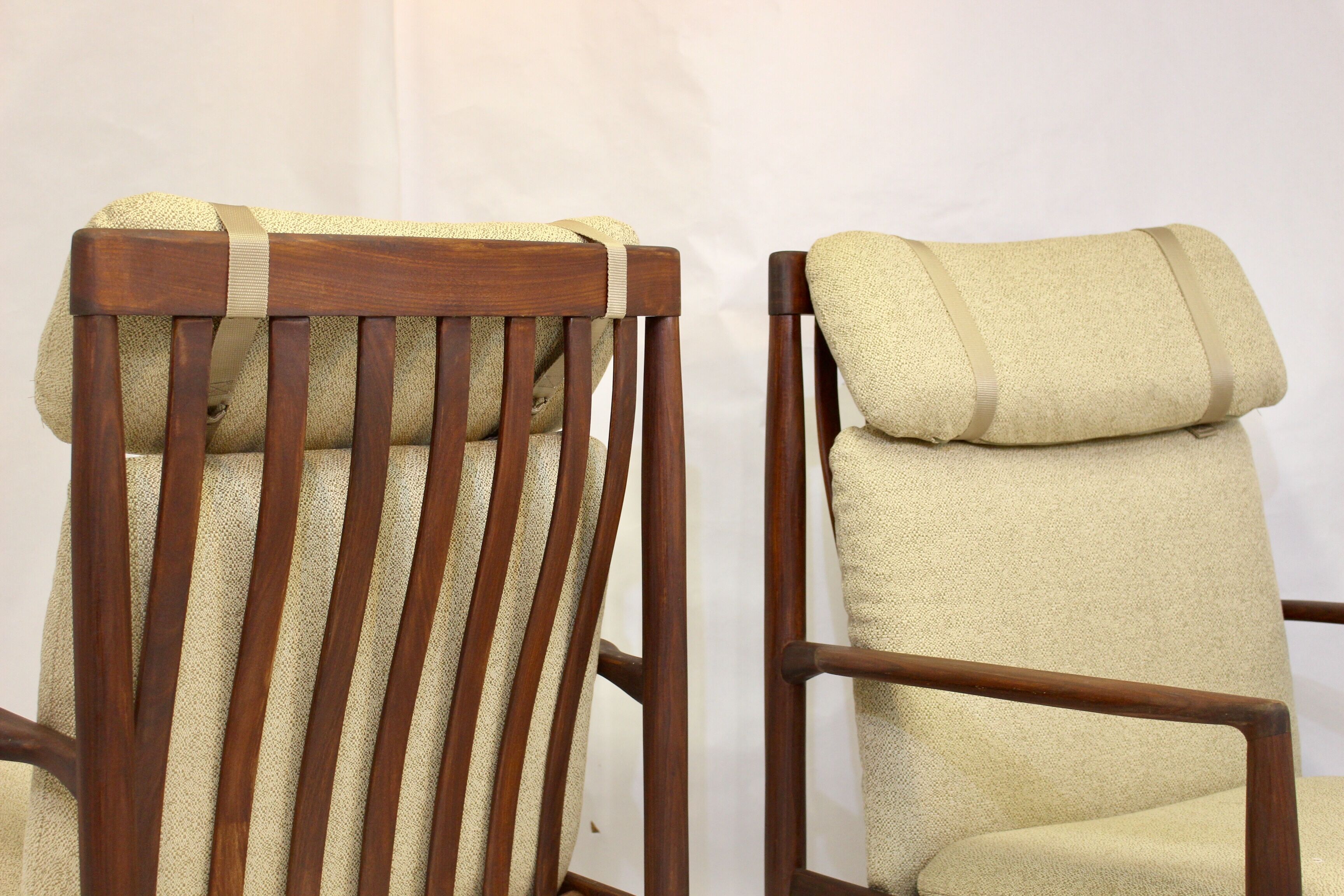 Pair of armchairs by Grete Jalk 1960 Denmark.