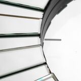 Gigantic rare heavy Sunburst mirror wall clock from the 1970s | Ø 70 cm