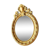 Antique oval mirror from the 19th century