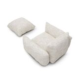 Marenco armchair set with ottoman by Mario Marenco for Arflex, 1970s