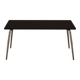 Table vera rectangulaire 6 personnes noire