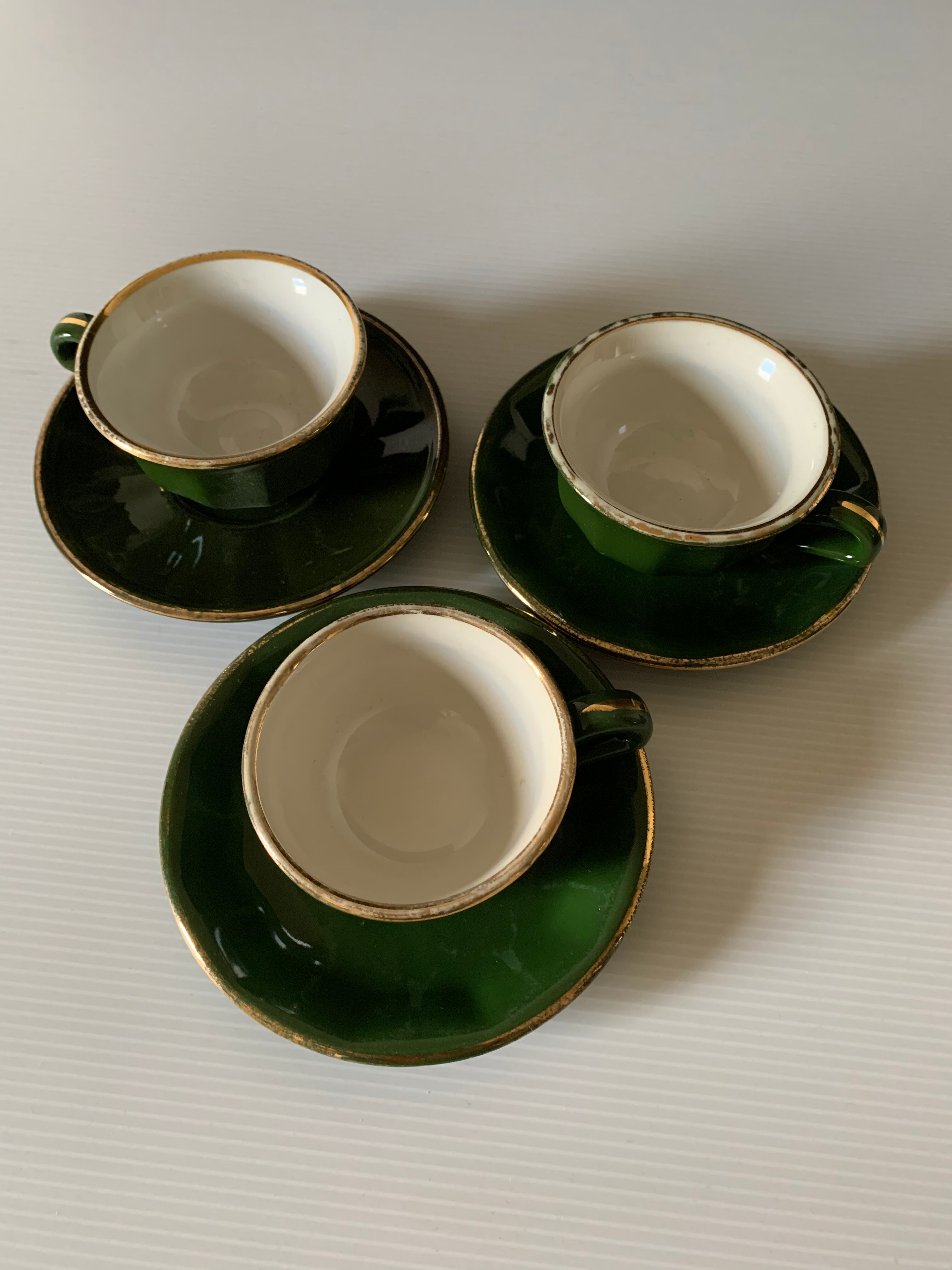 Lot de 3 tasses café vintage