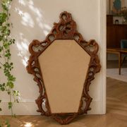 Large vintage baroque mirror in Rococo Louis XV style.