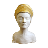 Plaster bust of a woman