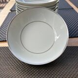 Bernardaud Limoges table service platinum model, 45 pieces