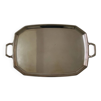 Silver metal tray