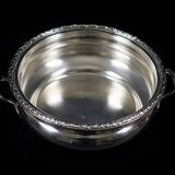 Silver-plated vegetable dish with matching tray – stamped