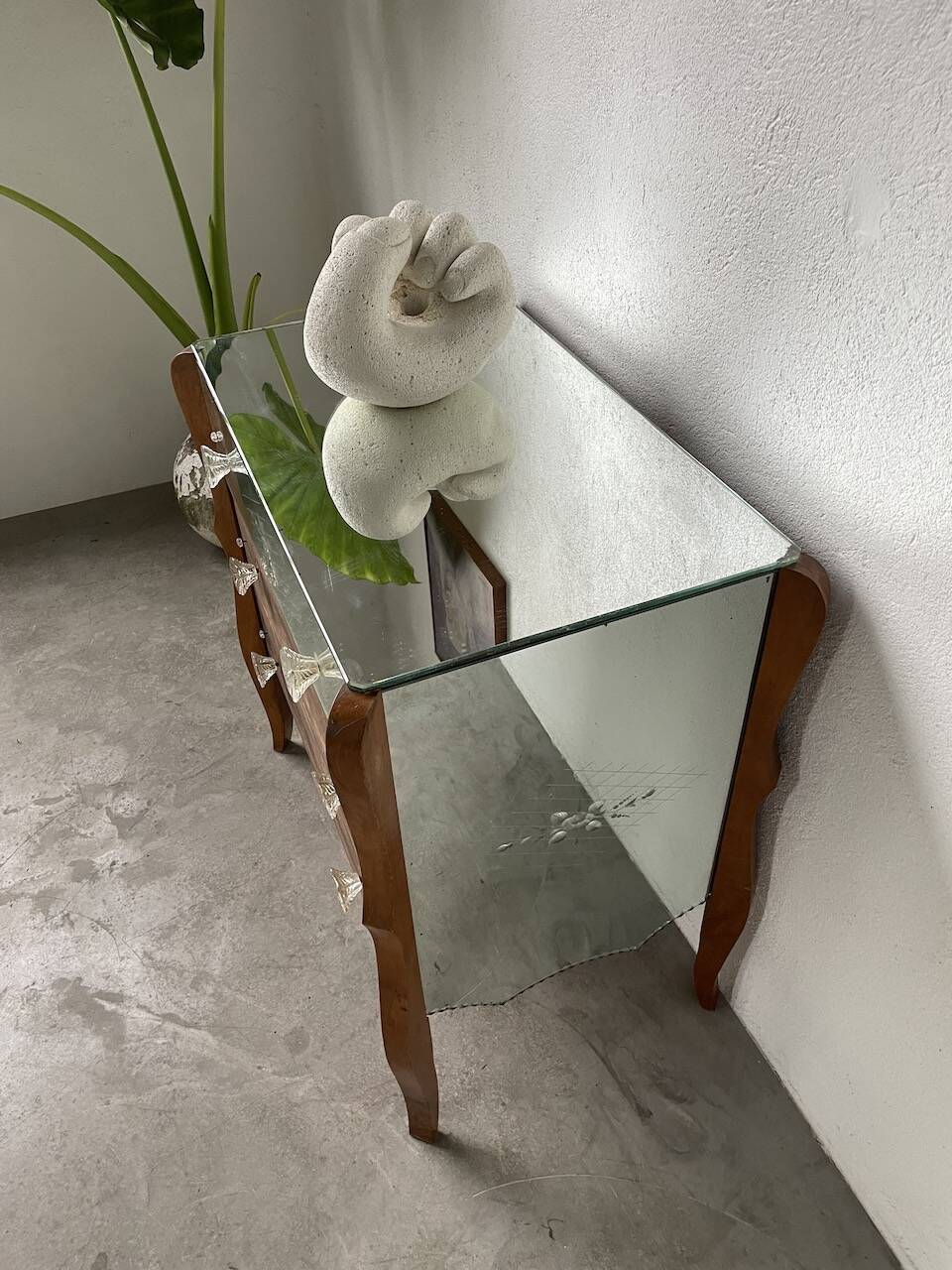 60s mirrored chest of drawers