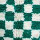 Tapis berbere carré vert taille 150 x 250 cm