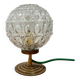 Vintage glass globe table lamp