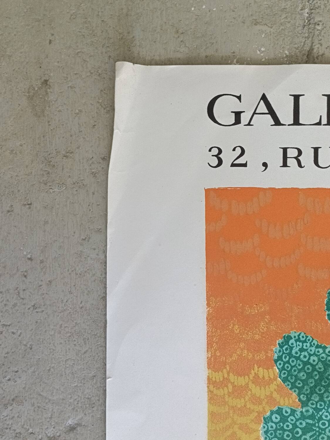 Affiche originale exposition Naïfs Yougoslavie Bahuneck