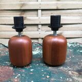 Bestform scandinavian teak bedside lamps