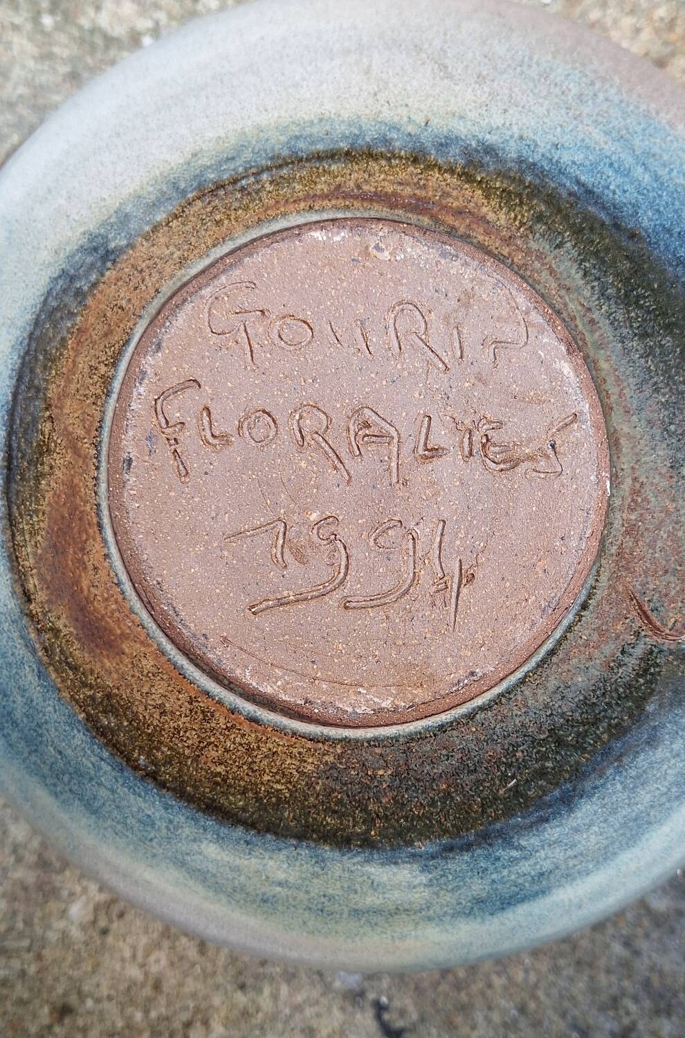 Ceramic vase by Nadia and Alain Pinel