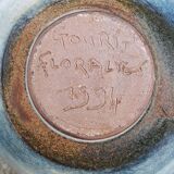 Ceramic vase by Nadia and Alain Pinel