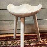 Vintage Scandinavian design tripod high stool