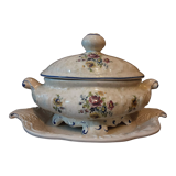 Old tureen and its tray