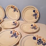 Suite of 10 Flat plates Badonviller