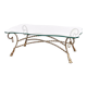 1960s glass coffee table