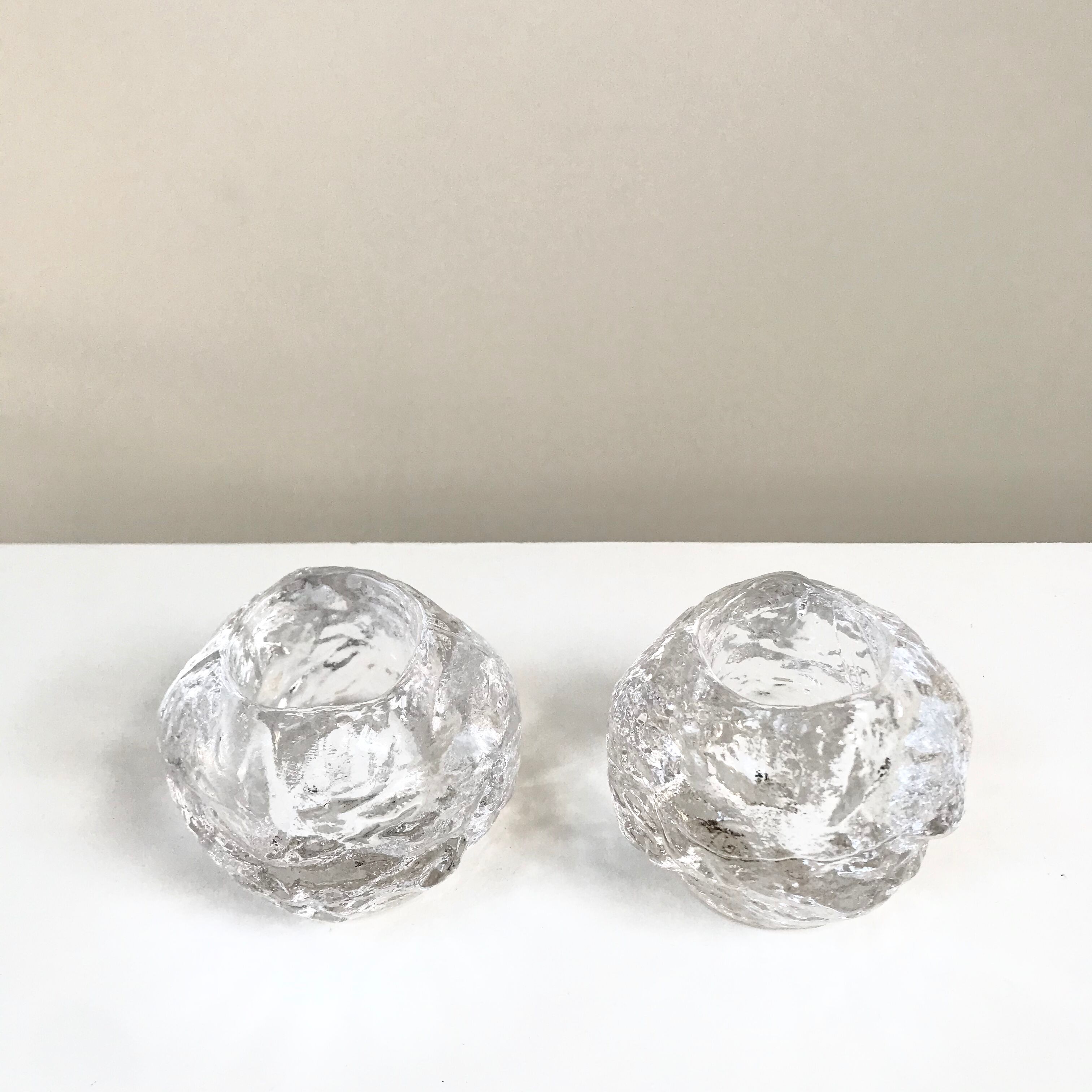 Scandinavian candlesticks Kosta Boda