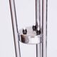 Czech Art Deco Floor Lamp in Chrome, Opal Glass and Lacquered Wood, 1930s