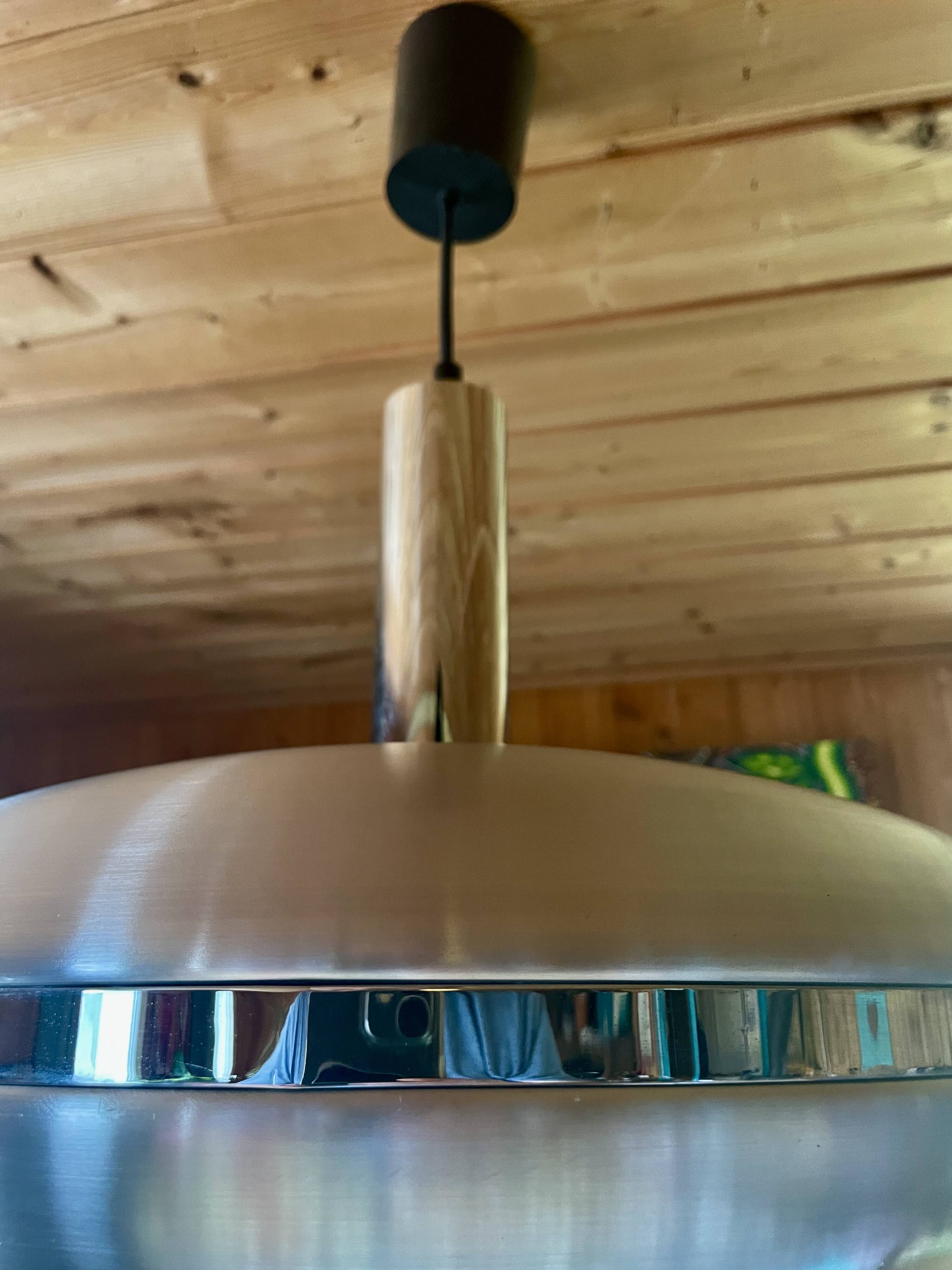 Chandelier, Pendant light, Ceiling light, Designer "Solken Leuchte", 70s