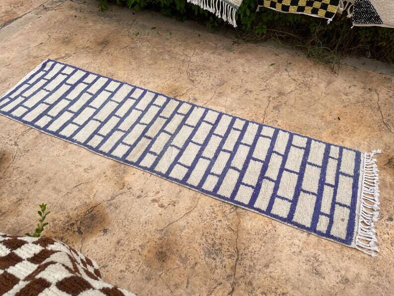 Handmade Moroccan runner 400cm x 70cm