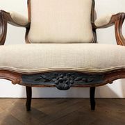 Fauteuil à la reine, style Louis XV, XIXème siècle