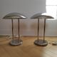 Paire de lampes champignon design Robert Sonneman 1989