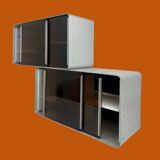 Vintage modular aluminum wall unit — 60s-70s
