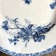 Sarreguemines round dish in blue ironstone, "Carmen" service