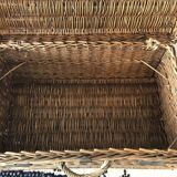 Old rattan trunk
