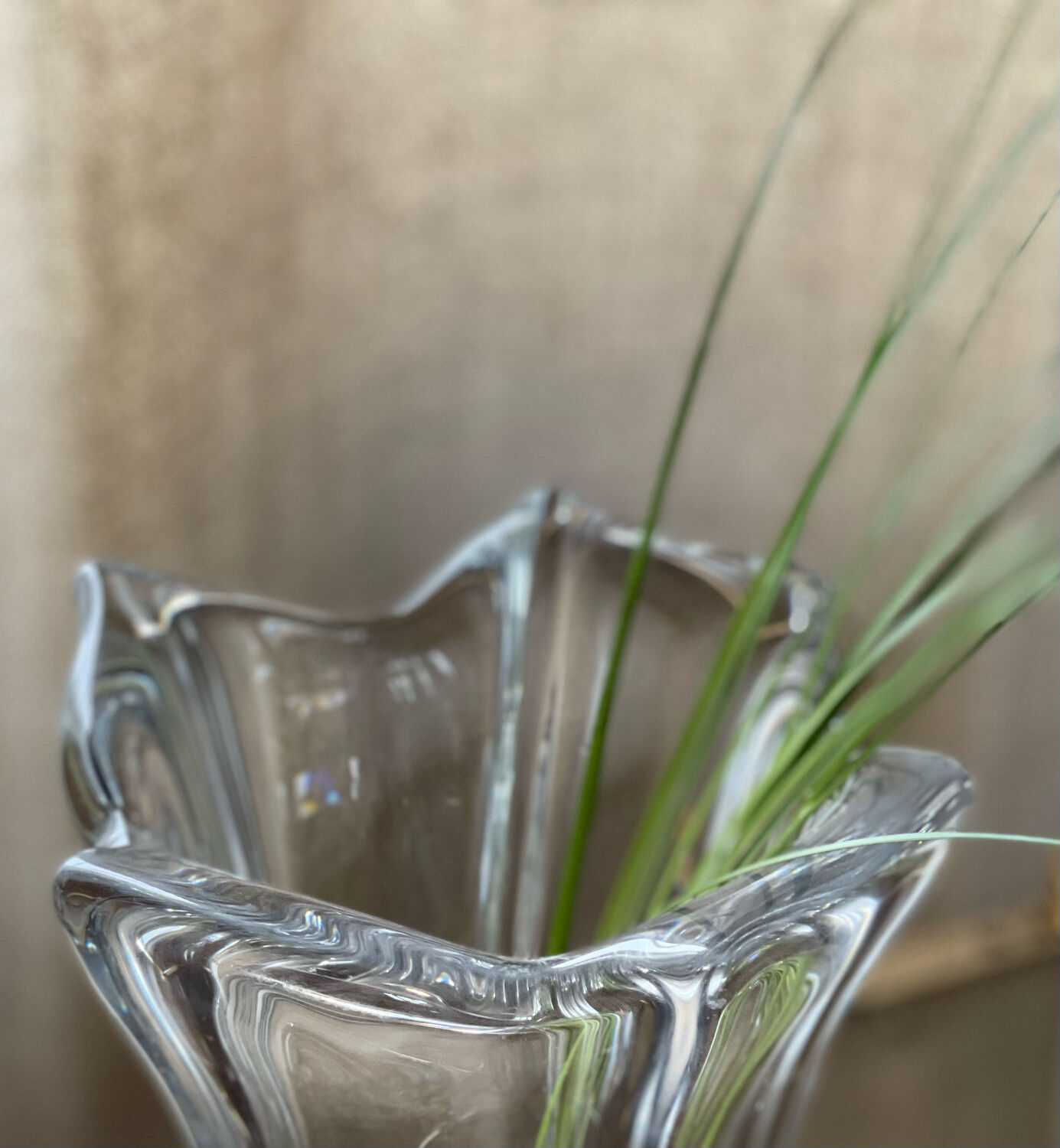 Daum crystal vase 1970