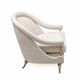 Pair of French Mid-Century Armchairs in Art Deco Style with Brass Details