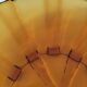 Large amber molded pressed glass dish