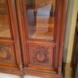 Late nineteenth century Louis XVI style library in walnut