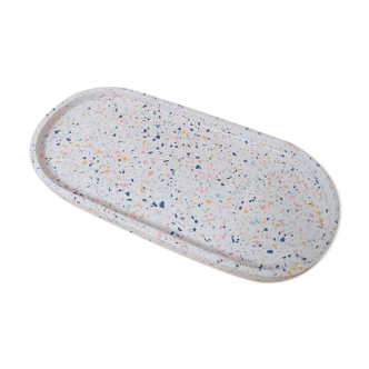 Oval tray — terrazzo