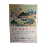 Poster The pleasures of summer Galerie de Paris 1965