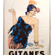 Affiche publicitaire vintage 79x59 Cigarettes les gitanes Dransy Montrouge 1992