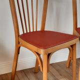 Pair of Baumann bistro chairs N°12 50s