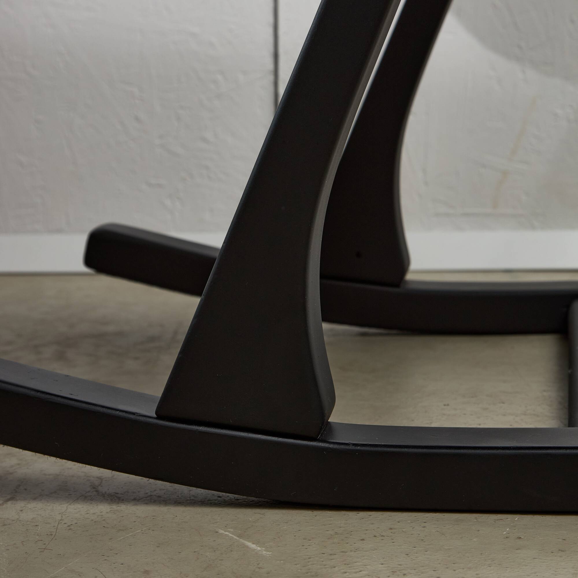 Chaise Ergonomique Pendule en Cuir Noir par Peter Opsvik pour Stokke, 1983