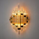 Venini wall lamp, murano glass, italy, 1970