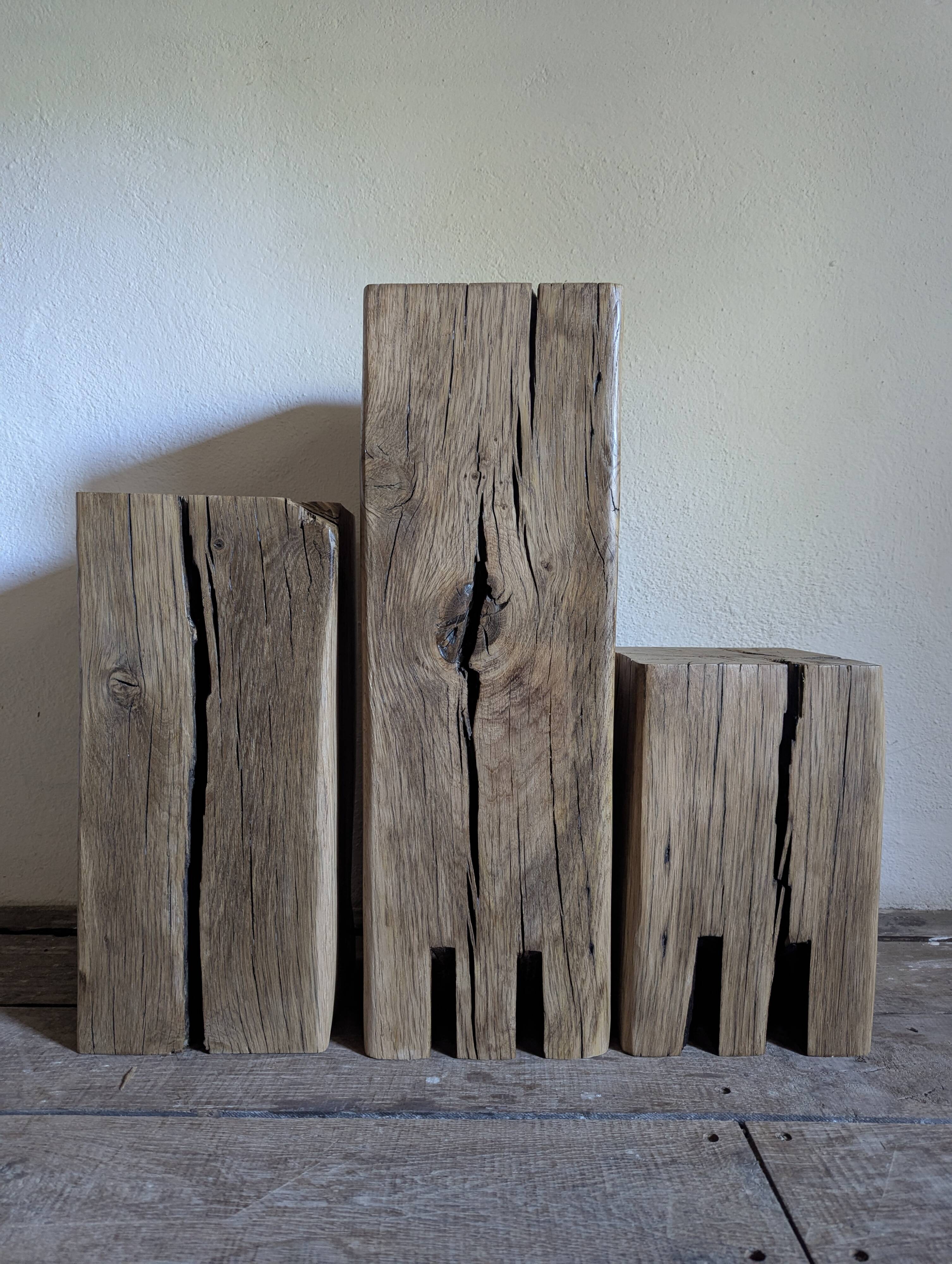 3 monoliths, ancient oak columns