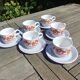Set 6 cups/coffee cups Kiln Craft Made in England 70s