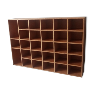 Vintage workshop shelf locker 28 boxes